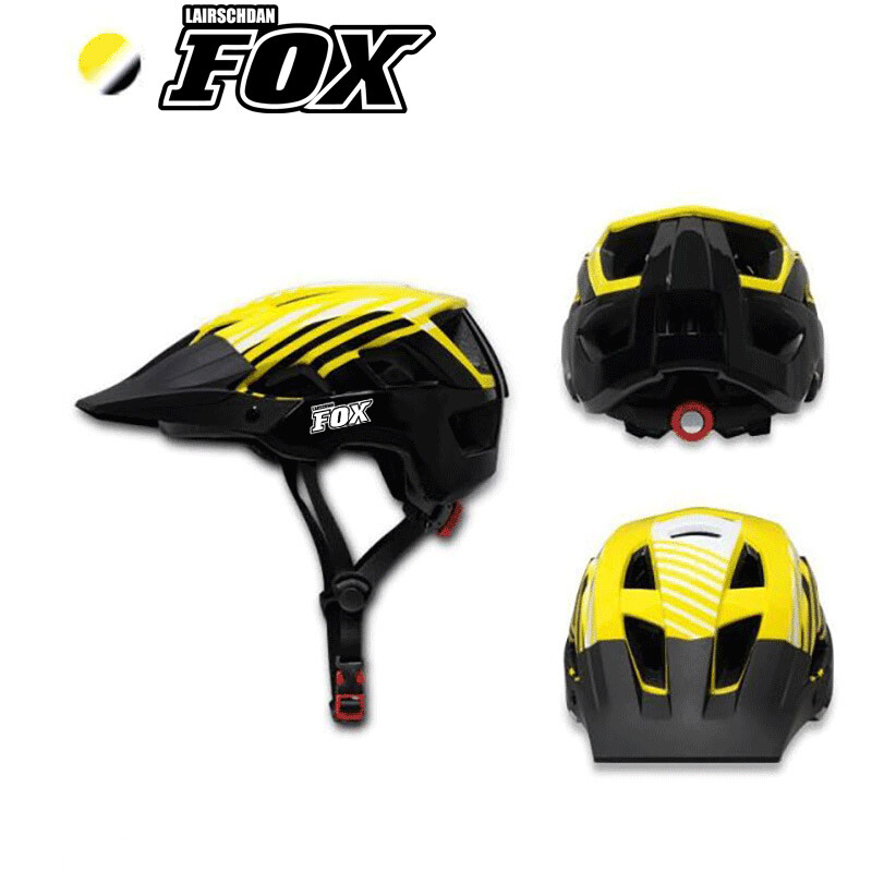LAIRSCHDAN FOX Biciklistička kaciga MTB Biciklistička kaciga LED svjetlo Kaciga za vanjske sportove Cestovne utrke Brdska biciklistička kaciga Punjiva oprema