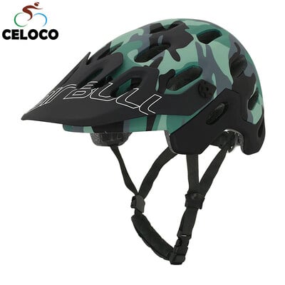 MTB Bicicletă Sport Cască de ciclism XC AM Jungle Cască de bicicletă Pădure Camuflaj Boră detașabilă Casco Ciclismo