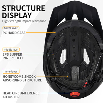 Eastinear\'s New Adult Bicycle Mountain Bike Каска Full Face Detchable One-piece Motocycle Riding Safety Helmet Head Protectio