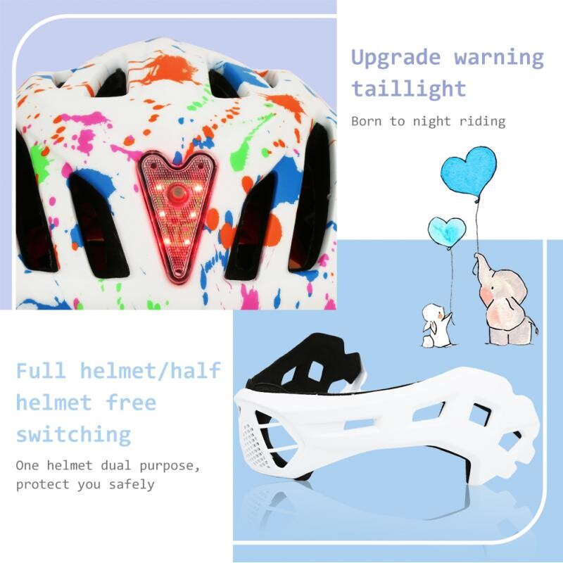 Κράνη ποδηλάτου ιππασίας 16 οπών ανέμου Υπερελαφρύ αναπνεύσιμο κατά των κρούσεων Άνετο για παιδιά Παιδικό κράνος ολόκληρου προσώπου 13 χρωμάτων