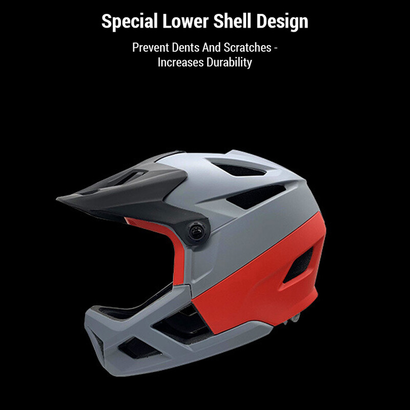 Κράνος ποδηλάτου πλήρους προσώπου για άνδρες Γυναικεία Κράνος ποδηλάτου δρόμου Ρυθμιζόμενη θύρα γυαλιού 55-59CM Κράνος ποδηλάτου ανθεκτικό στις κρούσεις