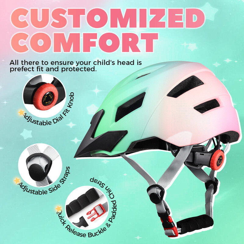Παιδικό κράνος για παιδιά Ασφάλεια ποδηλάτου Ποδηλασία Αγόρια Κορίτσια Αθλητισμός εξωτερικού χώρου Καπάκι προστασίας MTB Balance Bike Roller Skating Κράνη