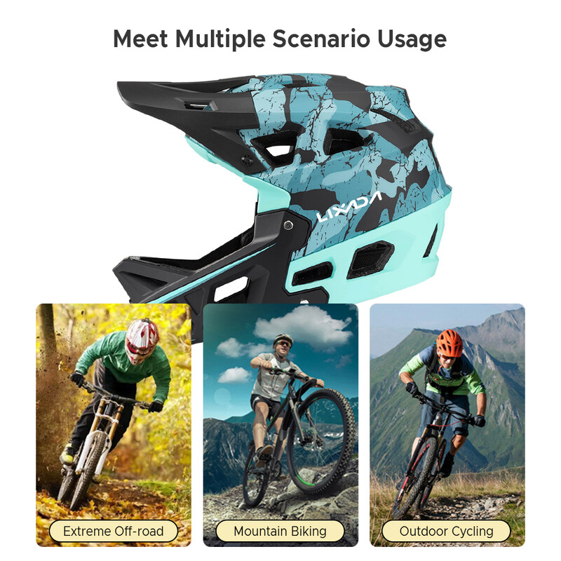 Full Face Mountain Bike Sisak Felnőtt verseny lesikló MTB bukósisak férfiaknak/nőknek Felnőtt Visor 31 Ventes MTB kerékpáros sisak