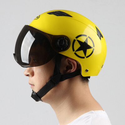 Motocikla ķivere elektriskā skrejriteņa ķivere elpojoša āra sporta aizsargcepure Riteņbraukšana ar drošības atstarojošu brīdinājuma plāksteri