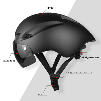 Wildside WINGER II Aero Road Bicycle Helmet Cycling Goggle TT Racing Helmet Bike Спортни предпазни каски Супер каска Регулируема