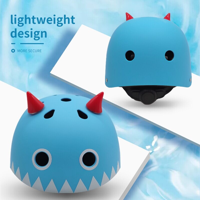 Cască de bicicletă pentru copii drăguț Cască de ciclism ușoară, reglabilă, cu absorbție a șocurilor, sport în aer liber, călărie, protecție pentru copii