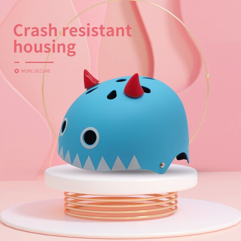 Cască de bicicletă pentru copii drăguț Cască de ciclism ușoară, reglabilă, cu absorbție a șocurilor, sport în aer liber, călărie, protecție pentru copii