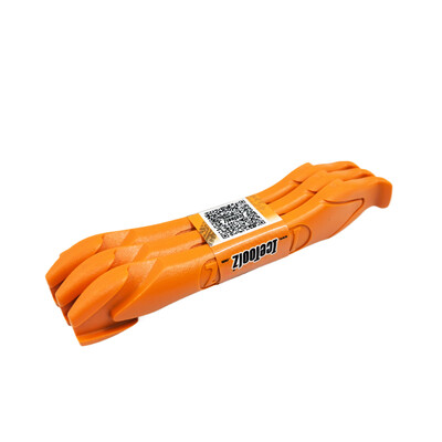 IceToolz 64P3 POM gumikarok/kerékpárkerékpár V-alakú szerszámkészlet-narancssárga/3db kerékpárabroncs-javító szerszámok