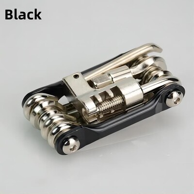 Μίνι πολυεργαλείο 11 σε 1 ποδηλάτου - Ελαφρύ κλειδί εργαλείων από ανοξείδωτο χάλυβα, κατσαβίδι, αλυσίδα, εξάγωνη ακτίνα τροχού