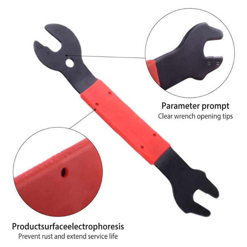 Κλειδί αποσυναρμολόγησης πεντάλ ποδηλάτου 15/16/17 mm MTB Εργαλείο αφαίρεσης κλειδιού πεντάλ ποδηλάτου Ειδικό εργαλείο αφαίρεσης κλειδιού πλήμνης πεντάλ ποδηλάτου