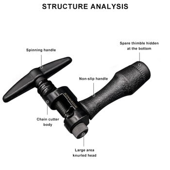 Πινέζες αφαίρεσης αλυσίδων ποδηλάτου Διακόπτης ζεύξης ποδηλάτου δρόμου MTB Εργαλείο επισκευής κύκλου Συσκευή κοπής αλυσίδων ποδηλάτων βουνού