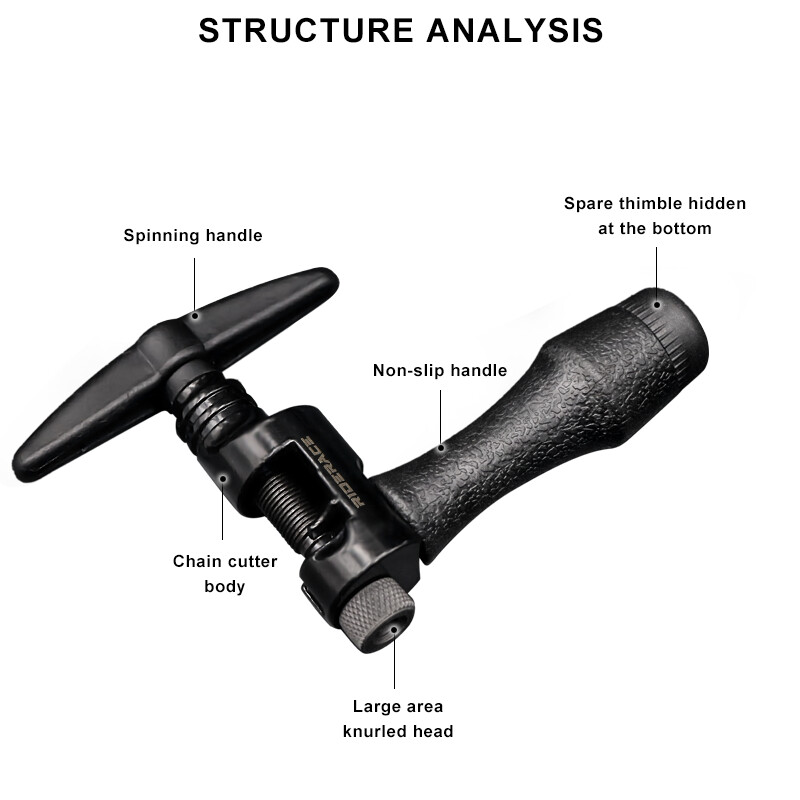 Velosipēdu ķēžu tapas noņēmējs Ceļu riteņbraukšanas saites lauzējs sadalītājs MTB velosipēda remonta rīks kalnu velosipēdu ķēžu nosūcējs griezēja ierīce