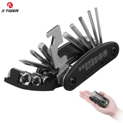 X-TIGER Bike Tools 11 în 1 Set de reparare a bicicletei MTB Road Bike Tool Kit Mini instrument multifuncțional