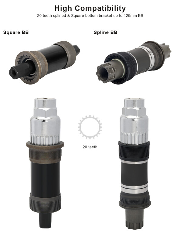 Alat za popravak skidača donjeg nosača bicikla BB izvlakač Ključ s 20 zuba Alat za skidanje izvlakača poluge za brdsku cestovnu biciklu MTB alat za popravak