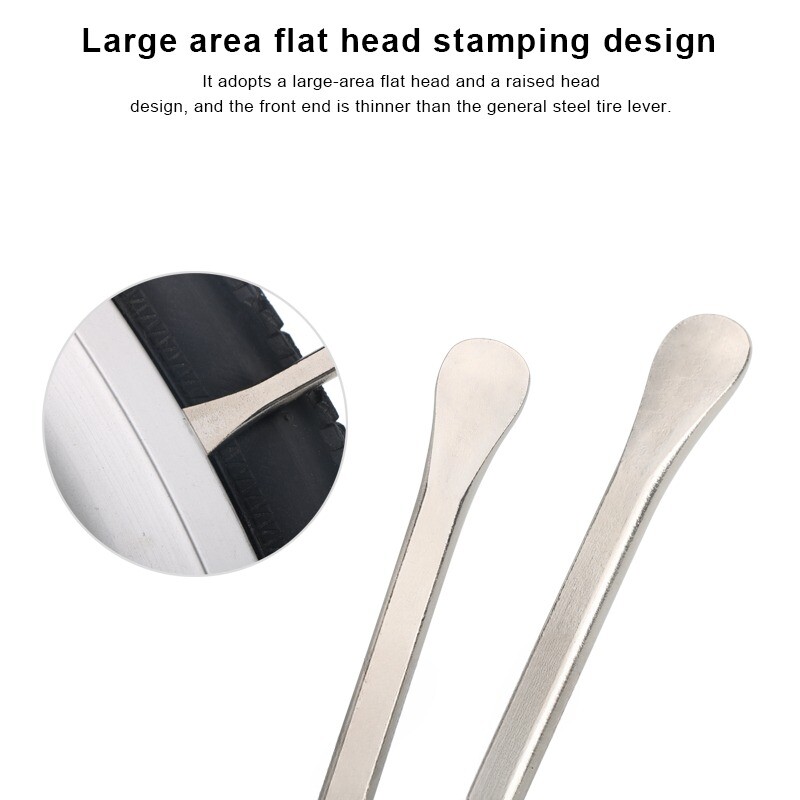 3PCS velosipēda riepu sviras cauruļu remonta serviss oglekļa tērauda termiskās apstrādes riteņbraukšanas rīks velosipēda riepu attaisāmā vārna stieņa noņemšanai