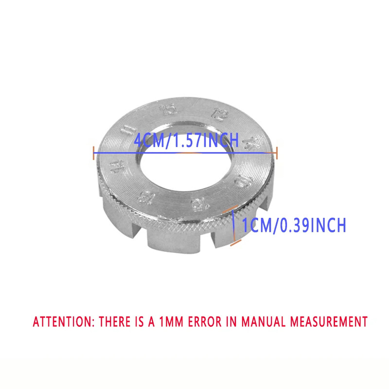 Ključ za žbice，Izdržljivi mini 8-smjerni ključ za popravak bicikla -Ključ za podešavanje žbica za bicikl Set alata za poravnavanje obruča bicikla