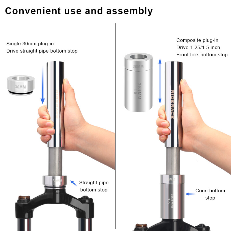 Κιτ μπροστινού πιρουνιού ποδηλάτου Εγκατάσταση ποδηλάτου Επισκευή ακουστικών Crown Race Setting για 28,6 mm 1-1/2" ή 1-1/8"