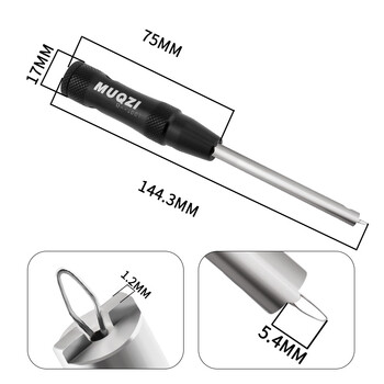 MUQZI Εργαλείο οδήγησης ακτίνων θηλής MTB ακτίνων ποδηλάτου αφαίρεση θηλής τοποθέτησης κλειδί για ποδήλατο Εργαλείο εισαγωγής θηλής ακτίνων