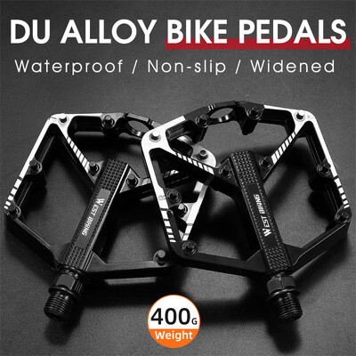 WEST BIKING Υπερελαφριά πεντάλ ποδηλάτου DU Sealed Bearing Πεντάλ ποδηλασίας MTB ποδήλατο δρόμου Αντιολισθητικό φαρδύ πλατύ επίπεδο πεντάλ ποδηλάτου