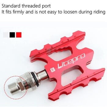 Litepro Folding Bike Quick Release Pedal Ultra-light CNC Aluminium Alloy MTB Road Bike Non-slip Бързо премахване за Fnhon Bicycle