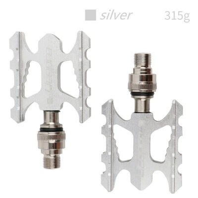 Litepro kokkupandav jalgratta kiirvabastuspedaal Ülimalt kerge CNC-alumiiniumisulamist MTB maanteejalgratas, libisemisvastane Kiiresti eemaldatav Fnhoni jalgratta jaoks