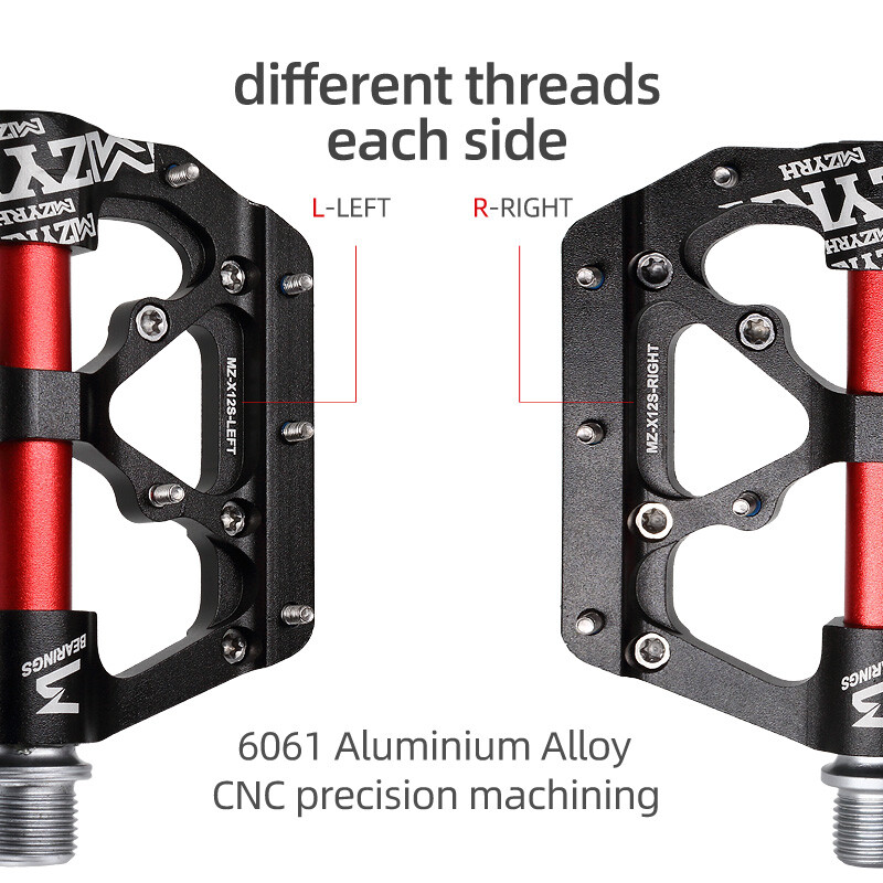 MZYRH Πεντάλ ποδηλάτου 3 ρουλεμάν Υπερελαφρύ Αντιολισθητικό CNC BMX MTB Πεντάλ ποδηλάτου δρόμου Ποδηλασία Σφραγισμένο ρουλεμάν Πεντάλ ποδηλάτου