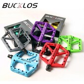 Πεντάλ ποδηλάτου BUCKLOS Sealed Bearing MTB Πεντάλ πλατφόρμας για Bicycle Mountain Bike Nylon Flat Pedals 9/16`` MTB Road Bike Part
