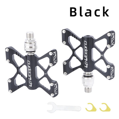 Litepro K5 πεντάλ γρήγορης απελευθέρωσης Διευρυμένο αντιολισθητικό εξαιρετικά ελαφρύ κράμα αλουμινίου DU σφραγισμένο ρουλεμάν Πτυσσόμενα πεντάλ ποδηλάτου MTB Εξάρτημα ποδηλάτου