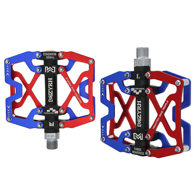 Kerékpár pedál ultrakönnyű alumínium ötvözet 3 csapágyas kerékpár pedál 14 szín Road MTB pedálok vízálló kerékpár alkatrészek