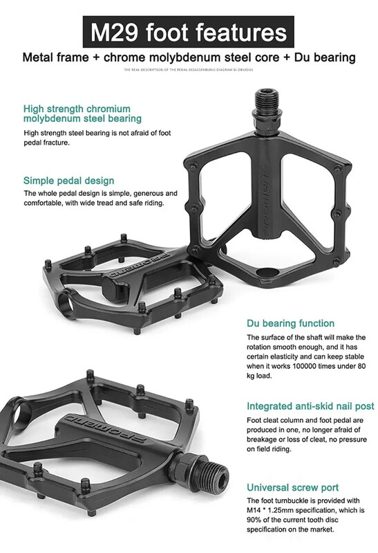 PROMEND többféle stílus M29 R27 R67 nagy sebességű kerékpár pedál ultrakönnyű csúszásgátló BMX Racing MTB DU tömített 3 csapágyas kerékpáralkatrészek