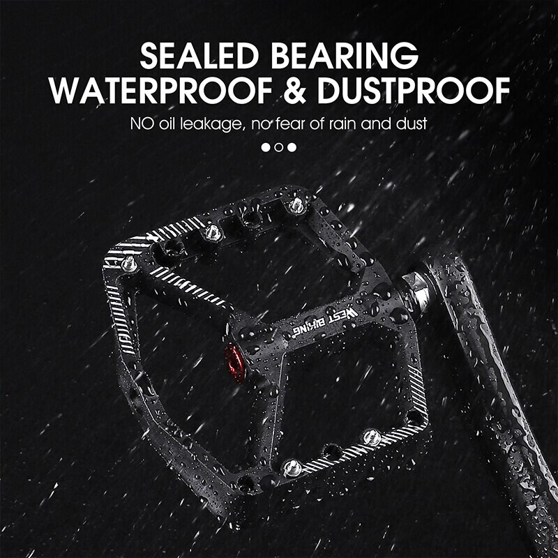 WEST BIKING Pedale ultraușoare din nailon, anti-alunecare, MTB, BMX, picior de bicicletă, rulmenți etanșați plat, pedală, accesorii pentru ciclism, piese