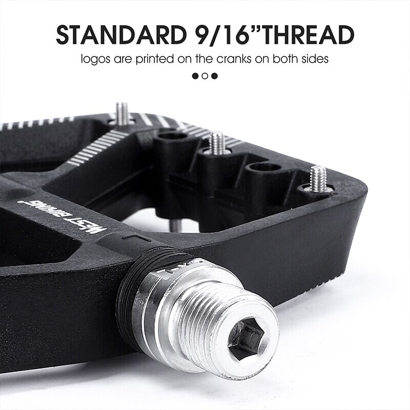 WEST BIKING Pedale ultraușoare din nailon, anti-alunecare, MTB, BMX, picior de bicicletă, rulmenți etanșați plat, pedală, accesorii pentru ciclism, piese