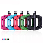 1 pereche de pedale pentru bicicletă MTB Pedale antiderapante pentru bicicletă de munte Platformă din fibră de nailon Pedale plate pentru bicicletă 9/16 inch Accesorii pentru biciclete