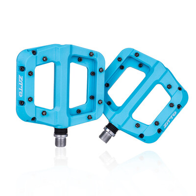 1 pereche de pedale pentru bicicletă MTB Pedale antiderapante pentru bicicletă de munte Platformă din fibră de nailon Pedale plate pentru bicicletă 9/16 inch Accesorii pentru biciclete