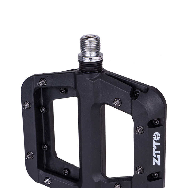 1 pereche de pedale pentru bicicletă MTB Pedale antiderapante pentru bicicletă de munte Platformă din fibră de nailon Pedale plate pentru bicicletă 9/16 inch Accesorii pentru biciclete