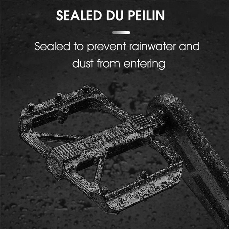 Ultrakönnyű szénszálas kerékpár pedálok titán tengely 3 csapágyak pedálok MTB országúti kerékpár könnyű lapos pedálok