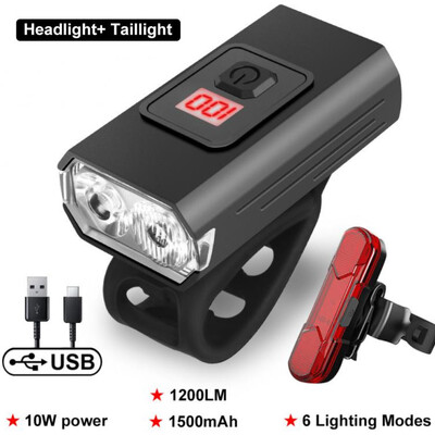 3T6 LED Φως ποδηλάτου εμπρός 4800mAh USB Επαναφορτιζόμενη MTB Λάμπα ποδηλάτου 2500 Lumen Ποδήλατο Φακό Αξεσουάρ ποδηλάτου φακού ποδηλάτου