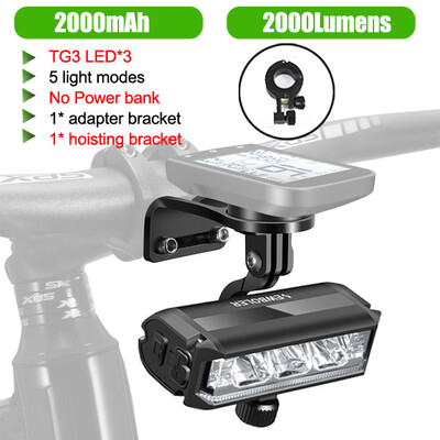 NEWBOLER Φως ποδηλάτου εμπρός 4000mAh Φως ποδηλάτου 3000Lumen Αδιάβροχος φακός USB φόρτισης MTB οδικής λάμπας ποδηλασίας Αξεσουάρ