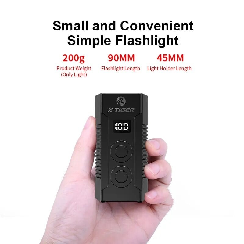 Svetlo na bicykel X-TIGER, odolné voči dažďu s powerbankou, nabíjateľné LED svetlo 4000 mAh, predné svetlo na MTB, hliníkové svetlo na bicykel