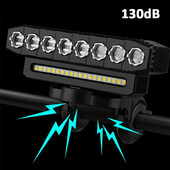 Lampă pentru bicicletă 8LED USB Reîncărcabilă Lampă frontală Tip-C MTB Mountain Bike Lampă 4000mAh Far Scooter Lanternă Ciclism