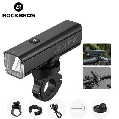 ROCKBROS kerékpáros lámpa 1000LM 4500mAh kerékpáros lámpa IPX6 zseblámpa alumínium első lámpa C típusú töltő MTB országúti kerékpározás kiemelése