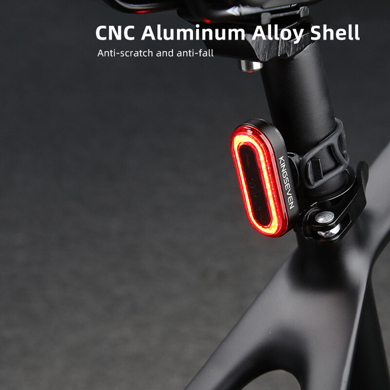 KINGSEVEN velosipēda luktura viedais bremžu sensors aizmugurējais aizmugurējais lukturis USB uzlādējams LED velosipēda priekšējais lukturis riteņbraukšanas lukturis MTB aizmugurējais lukturis