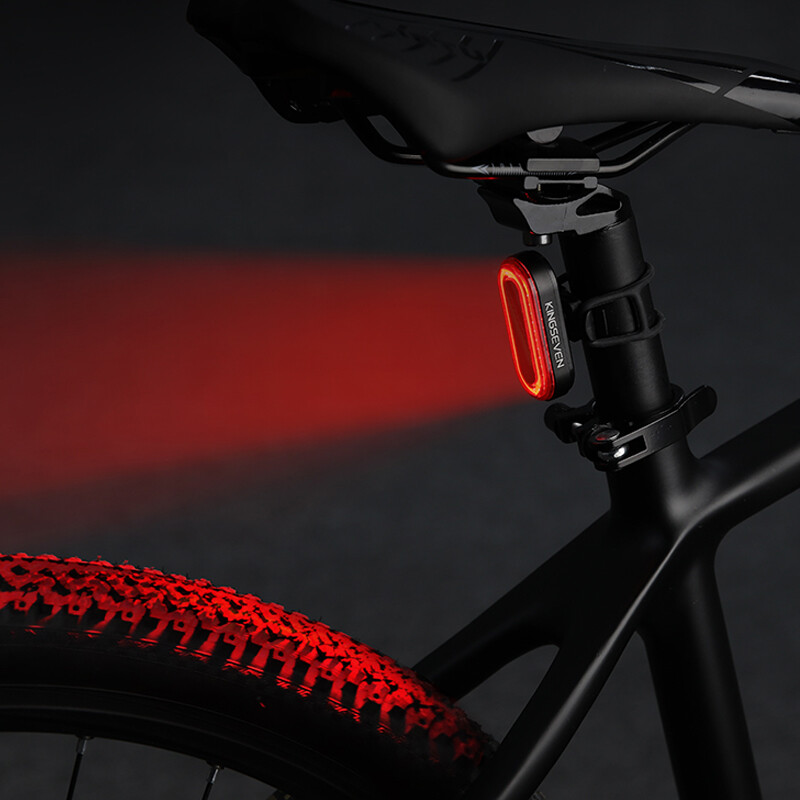 KINGSEVEN velosipēda luktura viedais bremžu sensors aizmugurējais aizmugurējais lukturis USB uzlādējams LED velosipēda priekšējais lukturis riteņbraukšanas lukturis MTB aizmugurējais lukturis