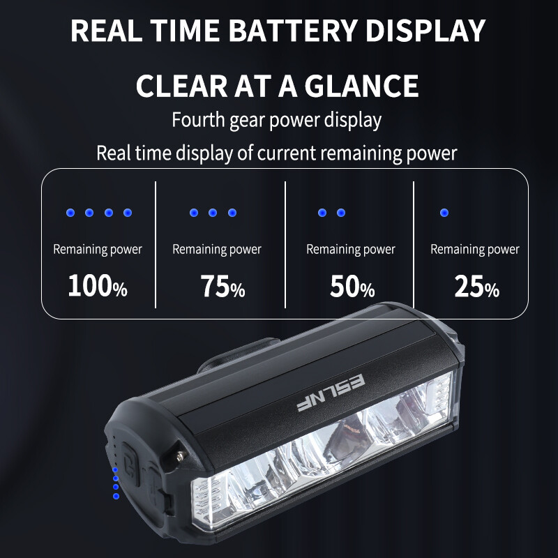 Prednje svjetlo za podizanje bicikla, vodootporno 4000mAh, prednje svjetlo za bicikl, punjiva LED svjetiljka, prednje svjetlo, dodaci za bicikl