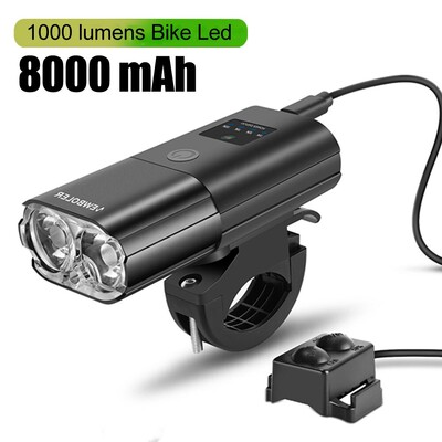 Φως ποδηλάτου 1000 Lumen 4000 mAh Προβολέας ποδηλάτου Power Bank Handlebar USB Charging MTB Road Cycling