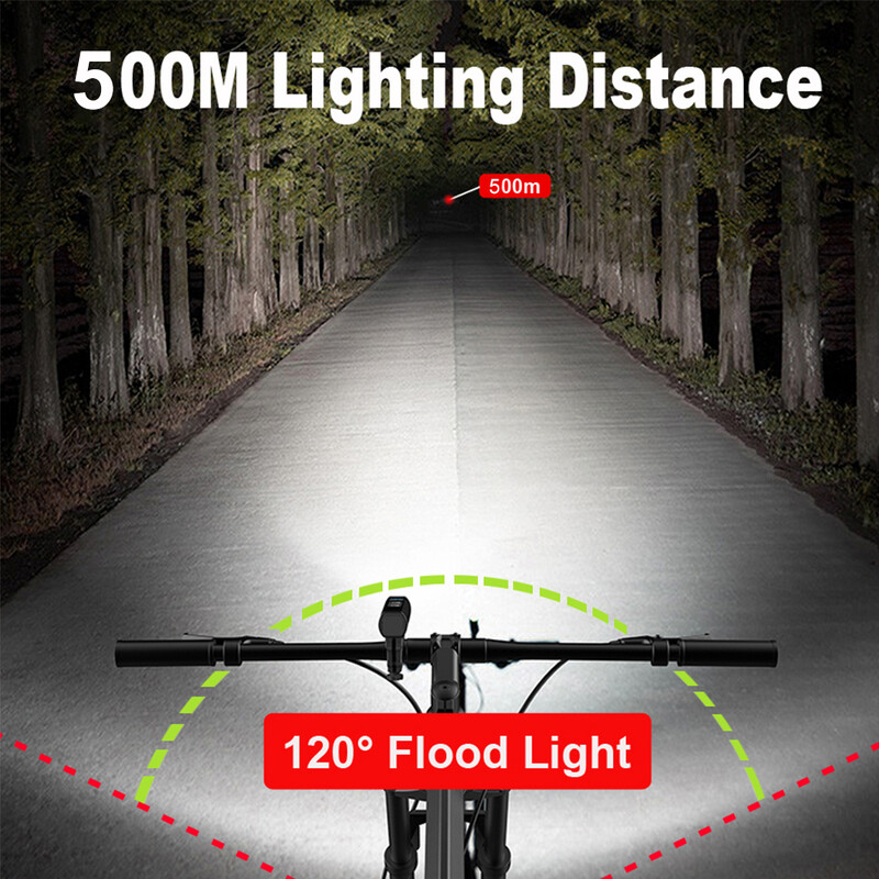 NEWBOLER Φως ποδηλάτου εμπρός 4800Lumen Φως ποδηλάτου 10000mAh Αδιάβροχος φακός USB φόρτισης MTB οδικής λάμπας ποδηλασίας Αξεσουάρ