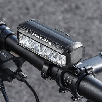 WEST BIKING Φως ποδηλάτου εμπρός 1750Lumen Φως ποδηλάτου 4000mAh IPX4 Αδιάβροχος φακός τύπου C φόρτισης MTB Φωτιστικό ποδηλασίας δρόμου