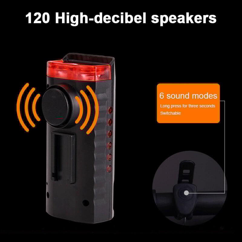 Bicycle Horn 4000mAh Horn Solar Powered Light Bicycle USB Rechargeable Bicycle Headlight Συνδυασμοί εμπρός φωτός & καμπάνα