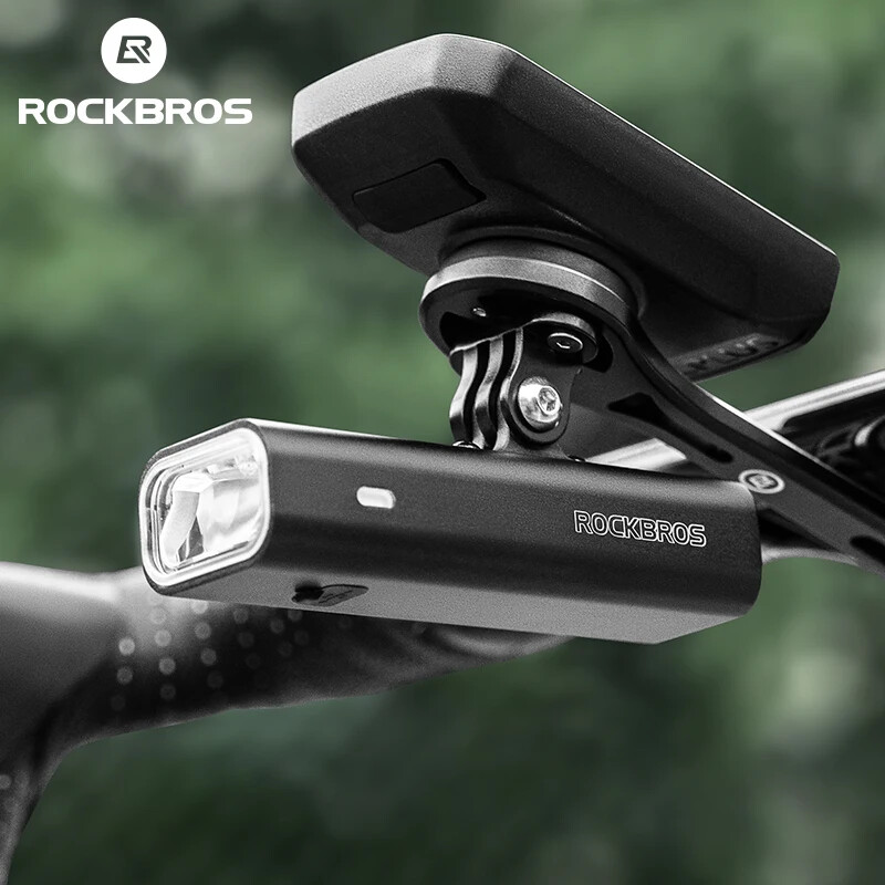 ROCKBROS Φως ποδηλάτου IPX6 Type-c Επαναφορτιζόμενο Φως ποδηλάτου Φακός Προβολέας Ποδηλασίας LED 400/800/1000/1500LM Μπροστινά φώτα
