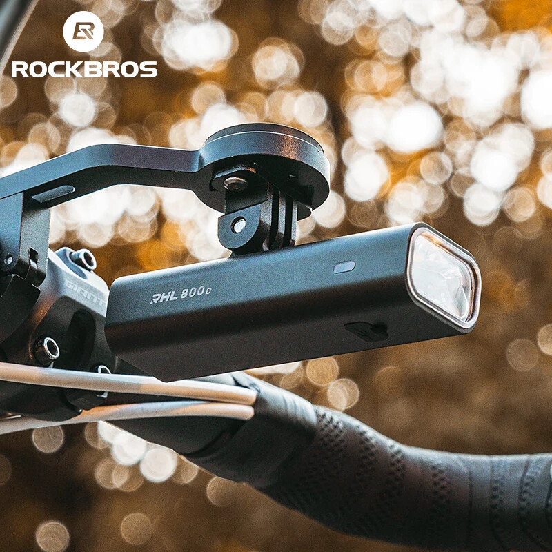 ROCKBROS Φως ποδηλάτου IPX6 Type-c Επαναφορτιζόμενο Φως ποδηλάτου Φακός Προβολέας Ποδηλασίας LED 400/800/1000/1500LM Μπροστινά φώτα